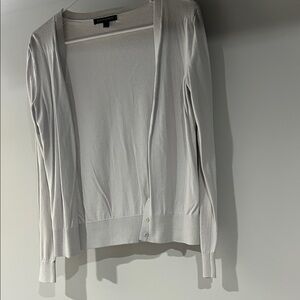 Banana Republic Light Gray Cardigan Sweater